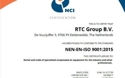 RTC Group BV is now ISO9001 certified